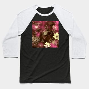 Glowing Florals Baseball T-Shirt